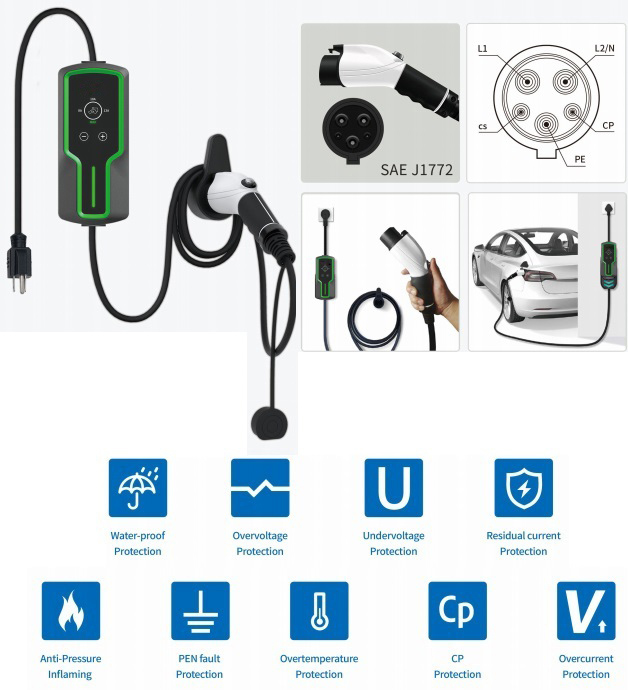 portable ev charger epp2-02nsus